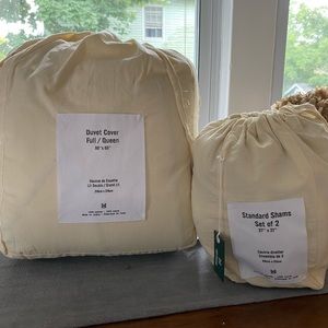 Urban outfitters duvet cover and shams